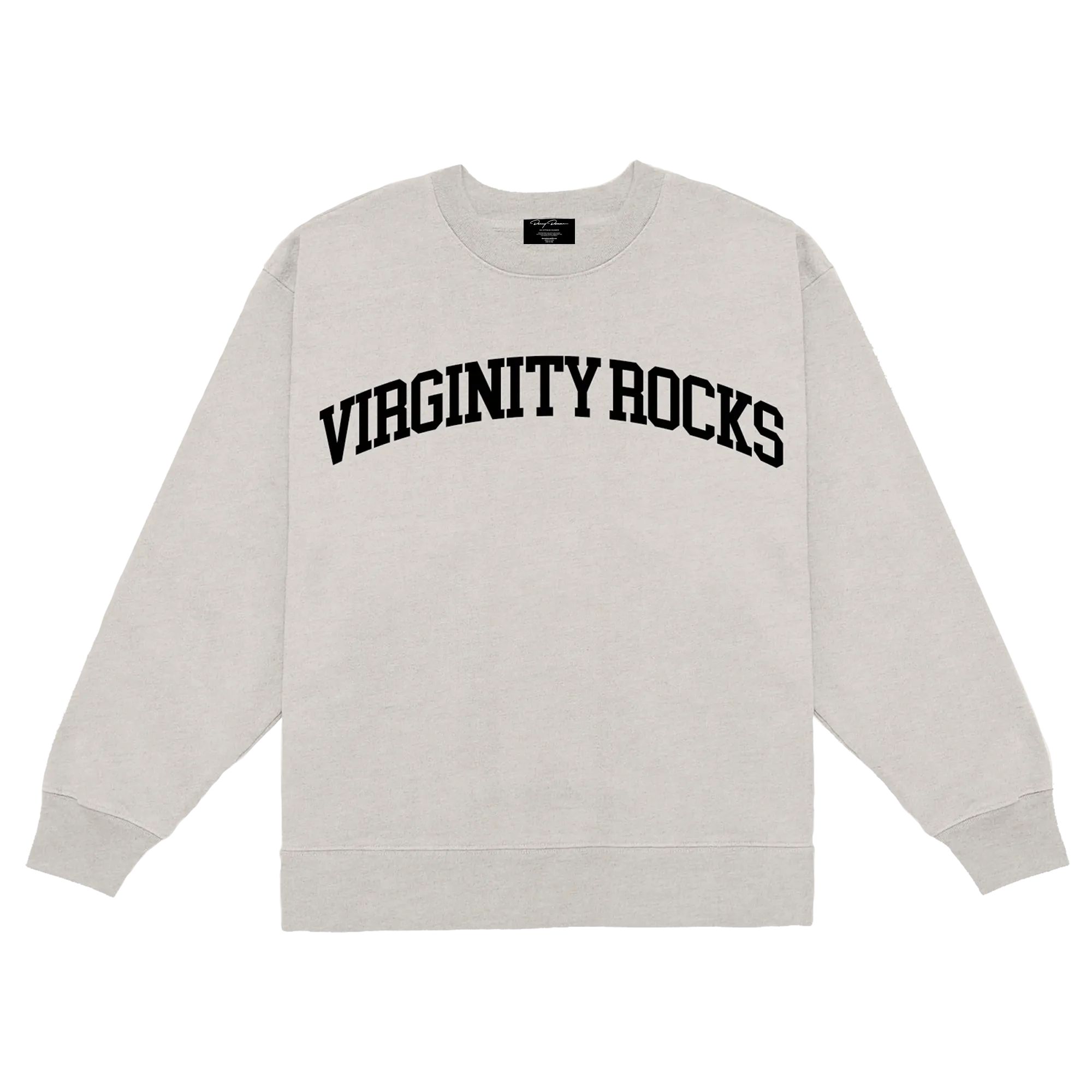 Virginity Rocks Arch Oatmeal Crewneck