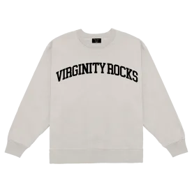 Virginity Rocks Arch Oatmeal Crewneck