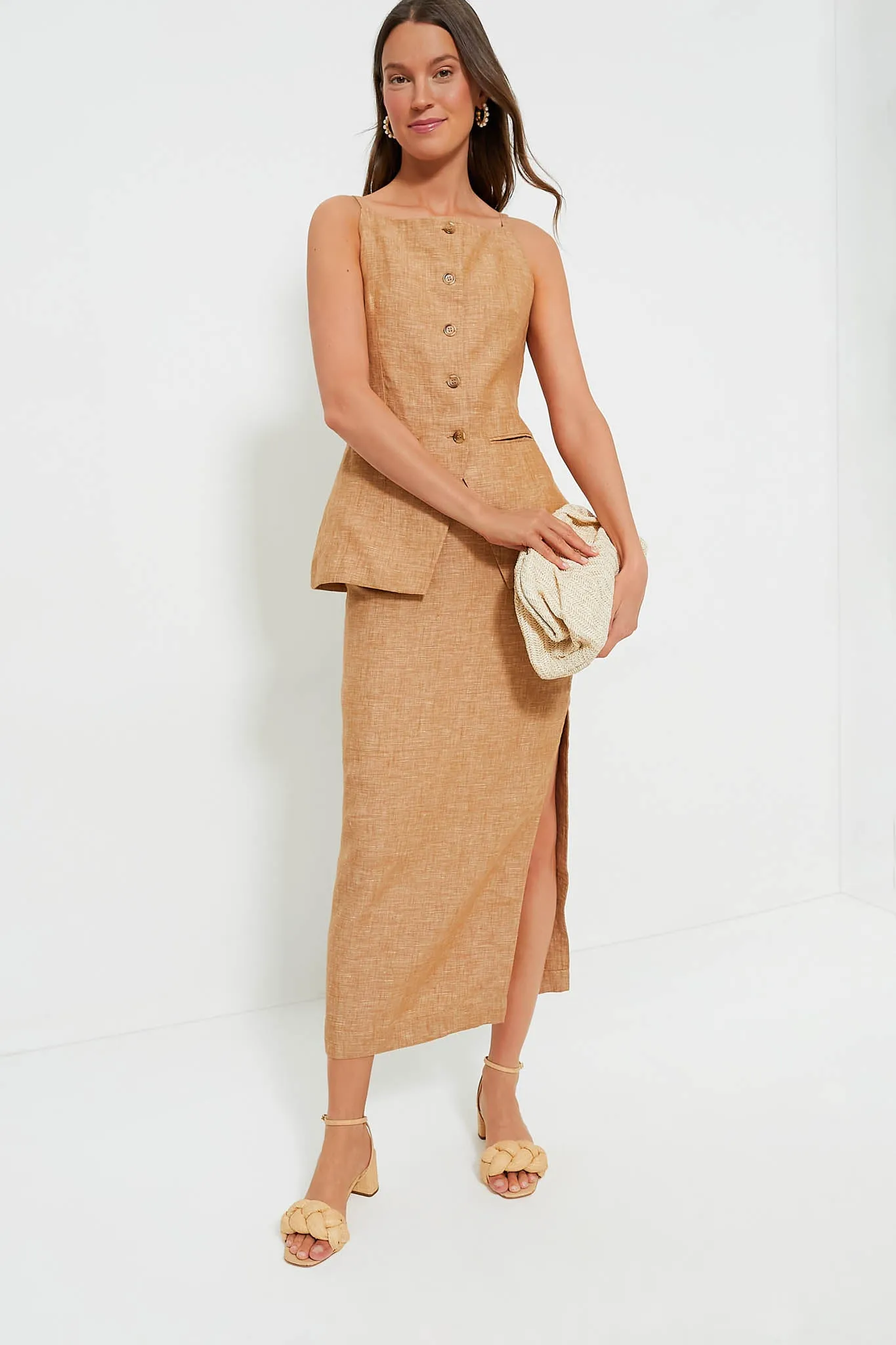 Walnut Nancy Pencil Skirt