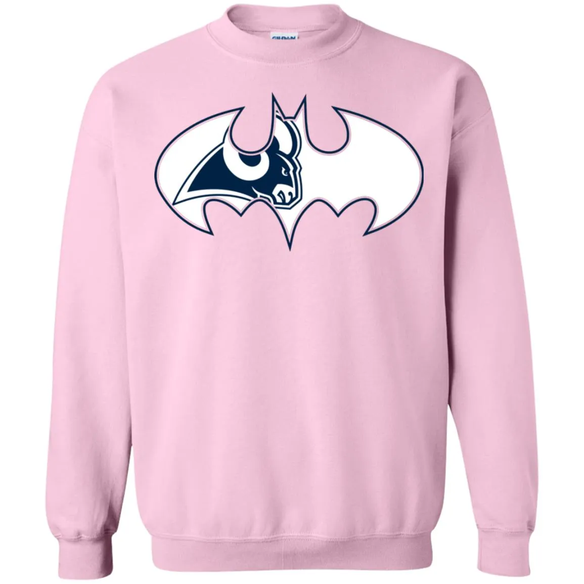 We Are The Los Angeles Rams Batman Nfl Mashup Crewneck Pullover Sweatshirt