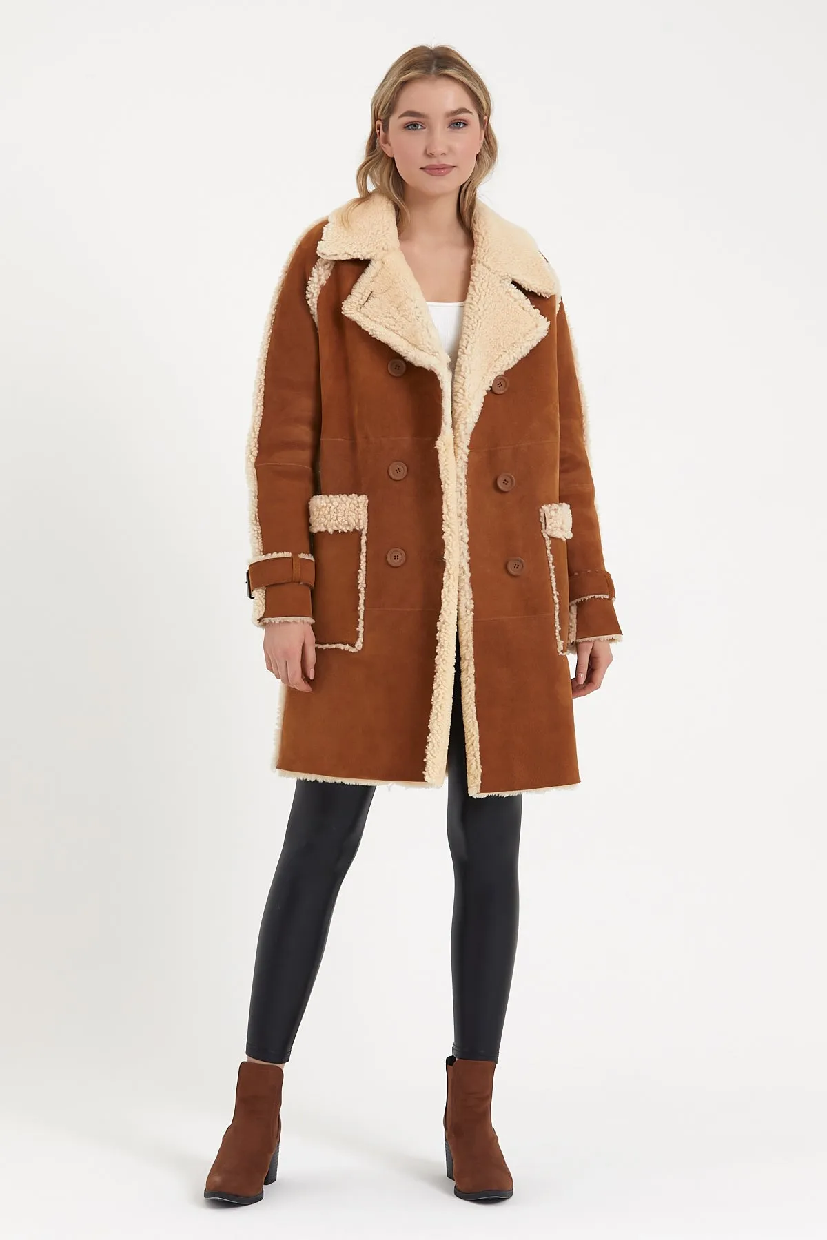 Women's shearling coat