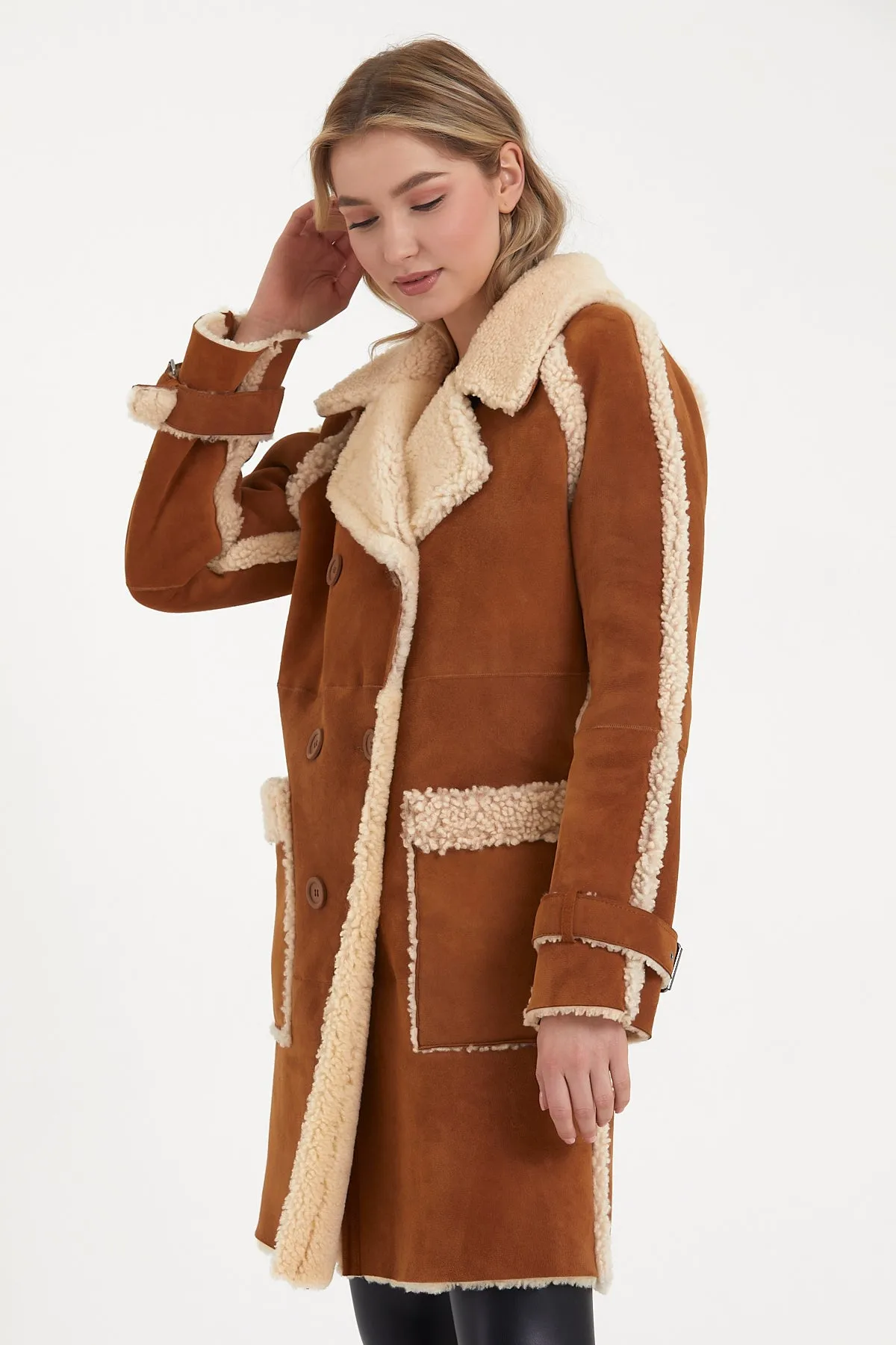 Women's shearling coat