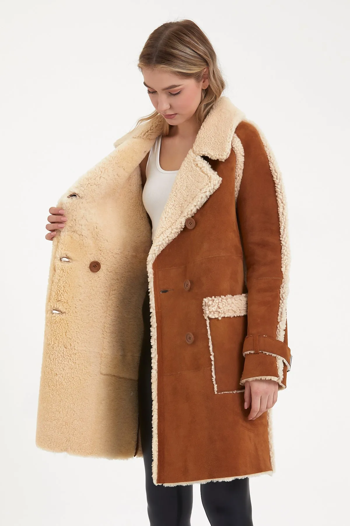 Women's shearling coat