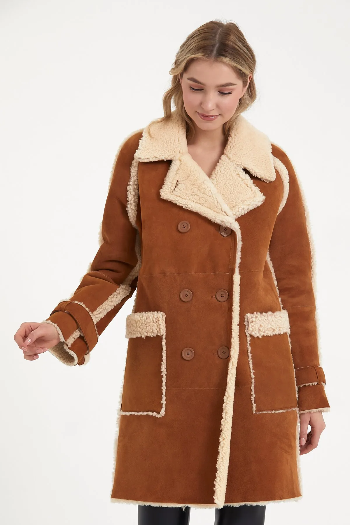 Women's shearling coat