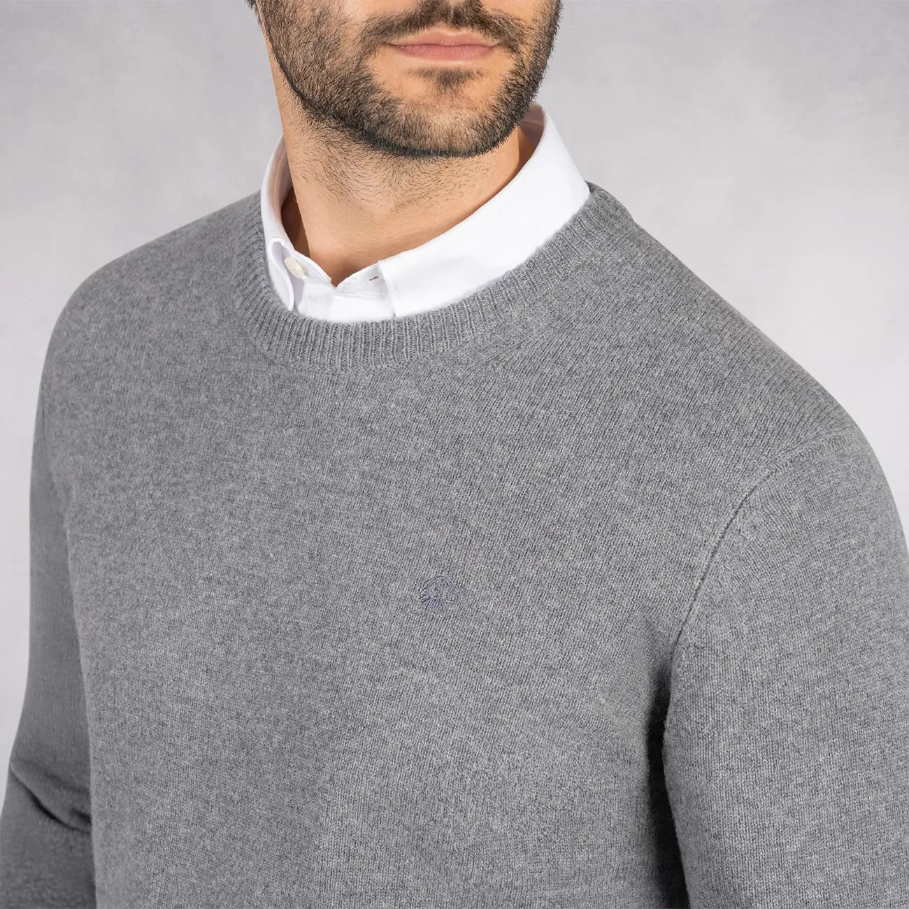 Wool Pullover Round Neck Men