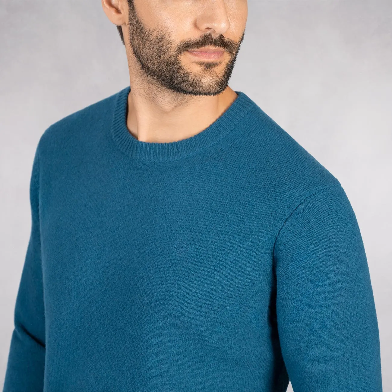 Wool Pullover Round Neck Men